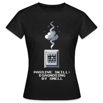 Troubleshooting by nose | Electrician Insider - Women's T-Shirt - black - Front - AI Model Female 172 dark (172cm)