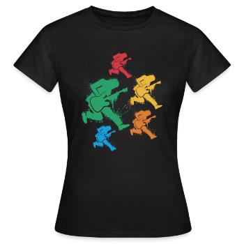 Guitare basse Bassiste Bassiste Bassiste - T-shirt Femme - noir - Devant - AI Model Female 172 dark (172cm)