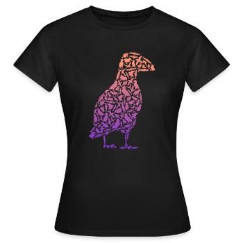 Puffin Puffin Ladies Puffin - Women's T-Shirt - black - Front - AI Model Female 172 dark (172cm)