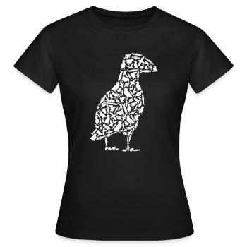 Macareux macareux macareux Fille Macareux - T-shirt Femme - noir - Devant - AI Model Female 172 dark (172cm)