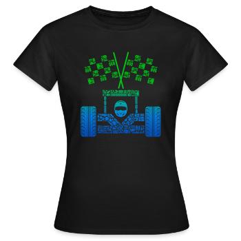 Voiture de course Voiture de sport Garçons Motorsport Voiture de course - T-shirt Femme - noir - Devant - AI Model Female 172 dark (172cm)