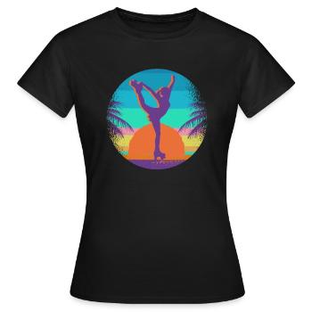 Patins à roulettes Patins à roulettes Femmes Patins à roulettes Filles - T-shirt Femme - noir - Devant - AI Model Female 172 dark (172cm)