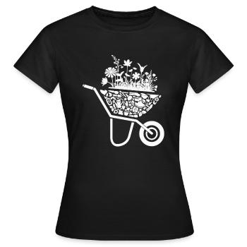 Jardinier Jardinier Amateur Dames Jardinier - T-shirt Femme - noir - Devant - AI Model Female 172 dark (172cm)