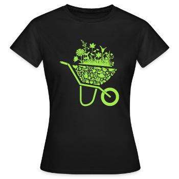 Jardinier, Fleuriste, Jardinier amateur, Jardinier, Dames - T-shirt Femme - noir - Devant - AI Model Female 172 dark (172cm)