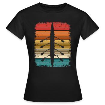 Rameurs Rameur Rameur Rameur - T-shirt Femme - noir - Devant - AI Model Female 172 dark (172cm)