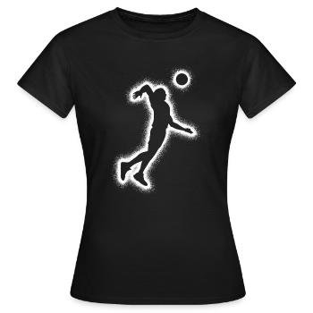 Volley-ball Joueurs de volley-ball Garçons Joueurs de volley-ball - T-shirt Femme - noir - Devant - AI Model Female 172 dark (172cm)