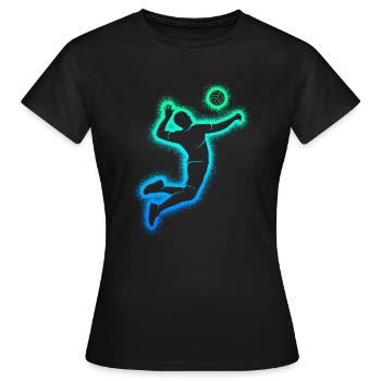 Volley-ball Joueurs de volley-ball Joueurs de volley-ball Garçons - T-shirt Femme - noir - Devant - AI Model Female 172 dark (172cm)