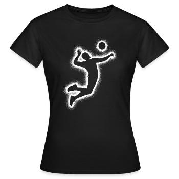 Joueurs de volley-ball Volley-ball Hommes Joueurs de volley-ball - T-shirt Femme - noir - Devant - AI Model Female 172 dark (172cm)