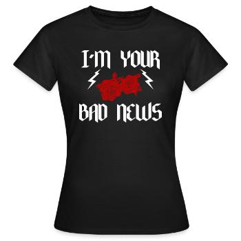 Schlecht - Frauen T-Shirt - Schwarz - Vorne - AI Model Female 172 dark (172cm)