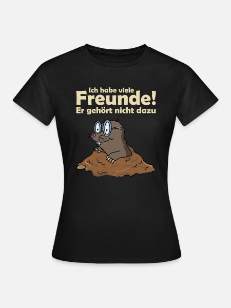 Maulwurf Maulwurfshügel Maulwurfshaufen - Frauen T-Shirt - Schwarz