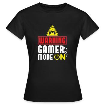 Gamer Fashion ON! Cadeau drôle de joueur - T-shirt Femme - noir - Devant - AI Model Female 172 dark (172cm)