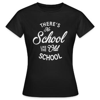 No School like old school - T-shirt Femme - noir - Devant - AI Model Female 172 dark (172cm)
