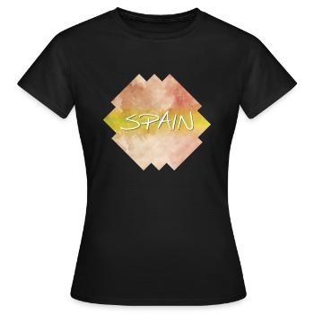 Espagne - Espagne - T-shirt Femme - noir - Devant - AI Model Female 172 dark (172cm)