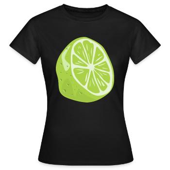 LIME ARE THE BEST - Women's T-Shirt - black - Front - AI Model Female 172 dark (172cm)