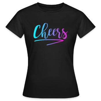 Cheers - Women's T-Shirt - black - Front - AI Model Female 172 dark (172cm)