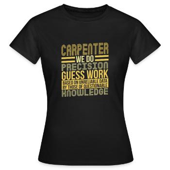 charpentier - T-shirt Femme - noir - Devant - AI Model Female 172 dark (172cm)