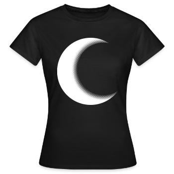 Crescent Moon Crescent Crescent Moon - Women's T-Shirt - black - Front - AI Model Female 172 dark (172cm)