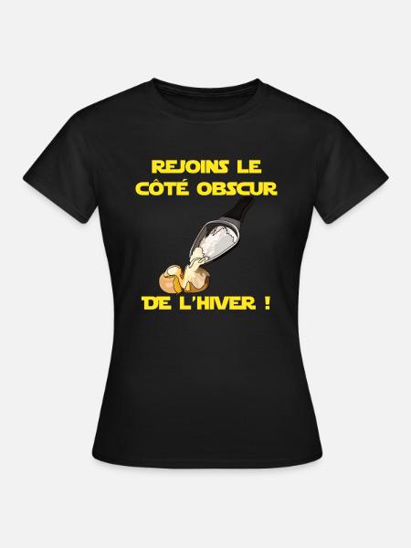 Logo Raclette - T-shirt Femme - noir