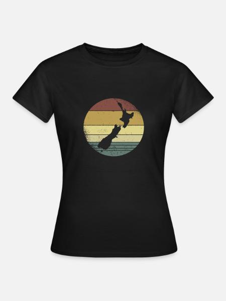 New Zealand New Zealand Travel Kiwis New Zealand - Women's T-Shirt - black