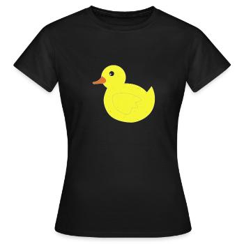 Canards de bain - T-shirt Femme - noir - Devant - AI Model Female 172 dark (172cm)