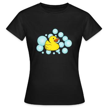Canards de bain - T-shirt Femme - noir - Devant - AI Model Female 172 dark (172cm)