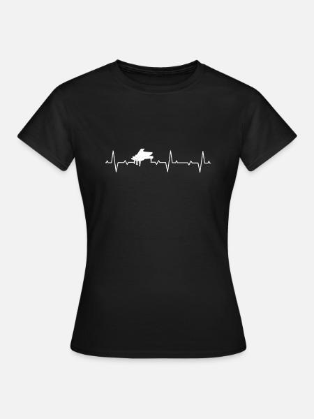 Piano Keyboard Pianists Piano Piano Piano Piano Pianist - Women's T-Shirt - black