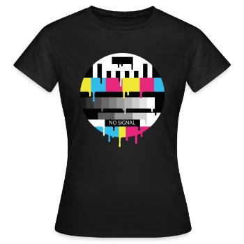 no signal - Frauen T-Shirt - Schwarz - Vorne - AI Model Female 172 dark (172cm)