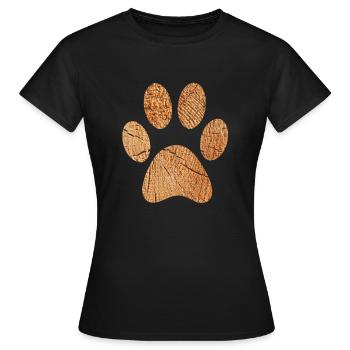Hundepfote - Frauen T-Shirt - Schwarz - Vorne - AI Model Female 172 dark (172cm)