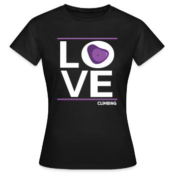 bouldern boulderfelsen freiklettern climbing - Frauen T-Shirt - Schwarz - Vorne - AI Model Female 172 dark (172cm)