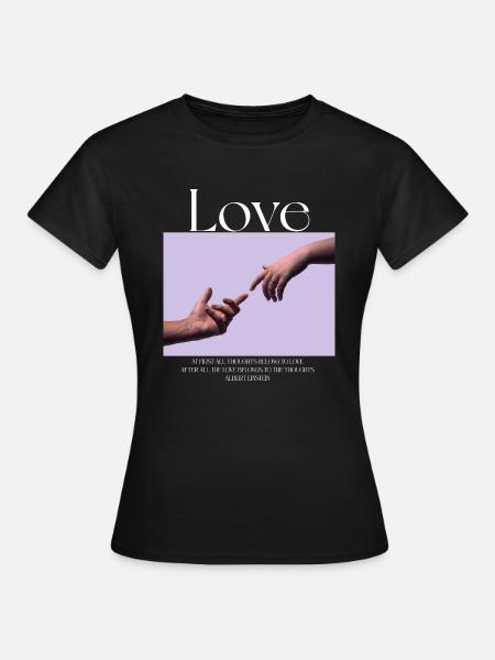 LIEBE - Frauen T-Shirt - Schwarz