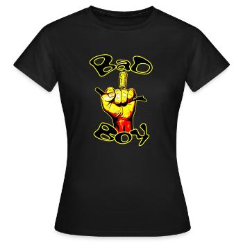 The Bad Boy - Women's T-Shirt - black - Front - AI Model Female 172 dark (172cm)