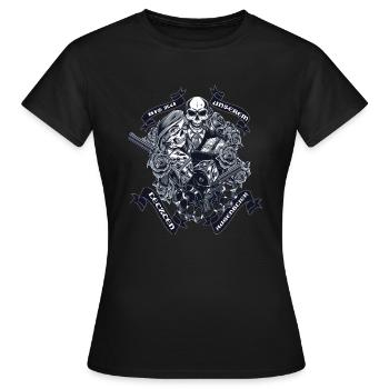 Look partenaire Jusqu’à notre dernier moment - T-shirt Femme - noir - Devant - AI Model Female 172 dark (172cm)
