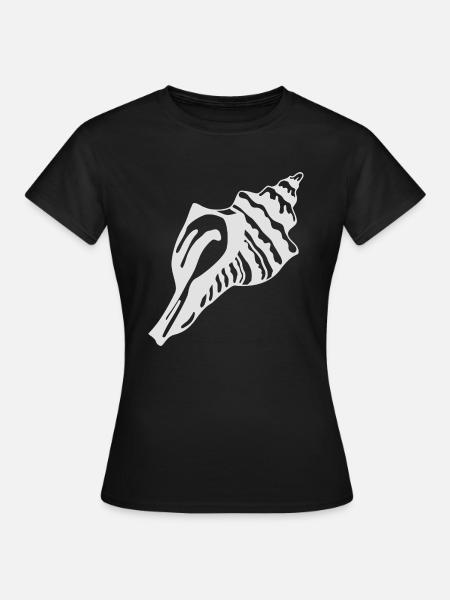 Muscheln - Frauen T-Shirt - Schwarz