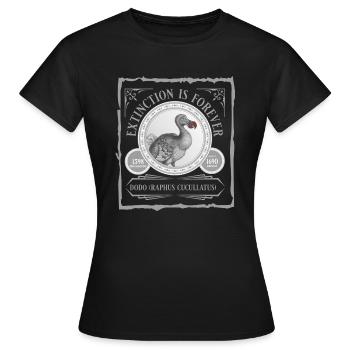 MORT comme un DODO - T-shirt Femme - noir - Devant - AI Model Female 172 dark (172cm)