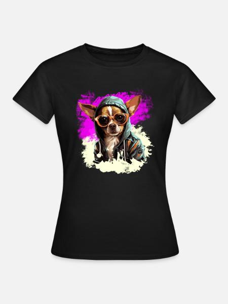 Chihuahua-Regel: Das Stadtbild bestimmen - Frauen T-Shirt - Schwarz