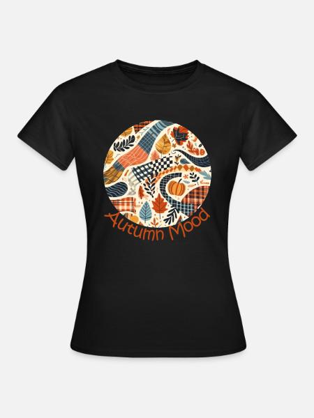 Autumn Mood - Frauen T-Shirt - Schwarz
