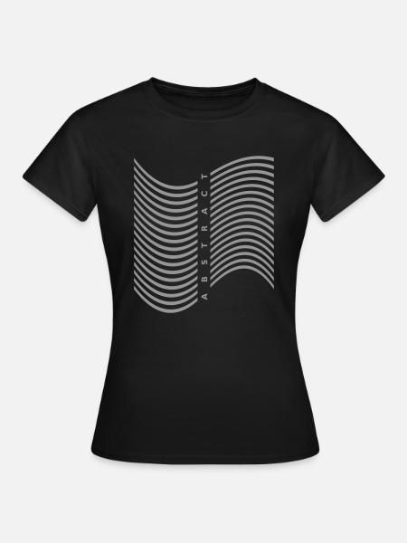 Abstraktes Design - Frauen T-Shirt - Schwarz