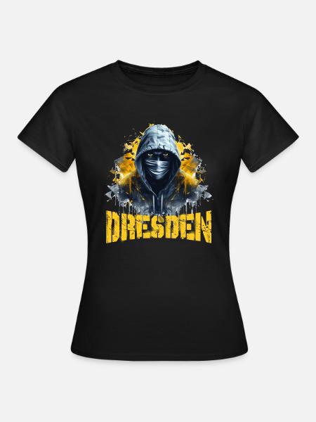 Dresden Ultras Fußball Design für stolze Dresdner - Frauen T-Shirt - Schwarz