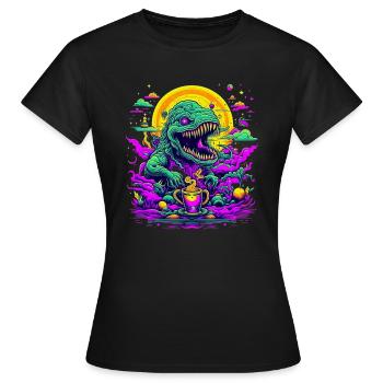coffee Dream - Frauen T-Shirt - Schwarz - Vorne - AI Model Female 172 dark (172cm)