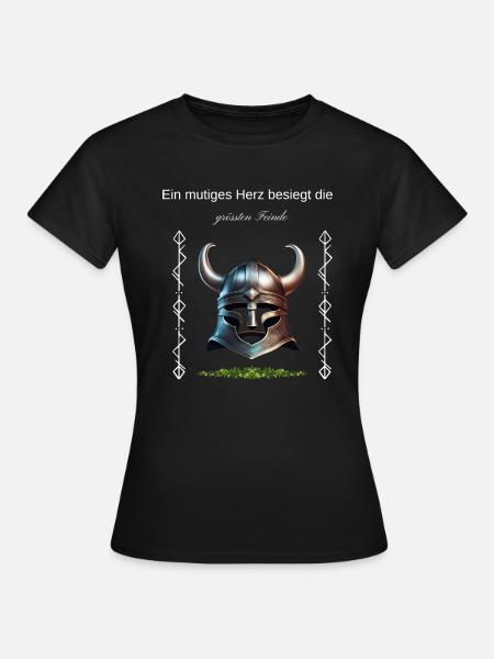Wikinger Spruchshirt - Frauen T-Shirt - Schwarz