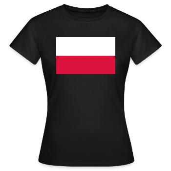 Polen - Frauen T-Shirt - Schwarz - Vorne - AI Model Female 172 dark (172cm)