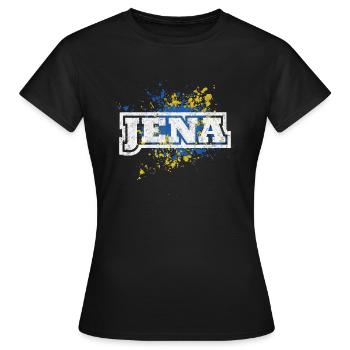Jena - Frauen T-Shirt - Schwarz - Vorne - AI Model Female 172 dark (172cm)