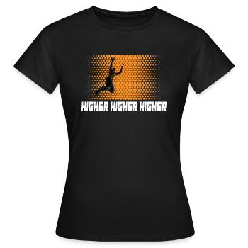 basketball "dunking-hero" basketballspiel - Frauen T-Shirt - Schwarz - Vorne - AI Model Female 172 dark (172cm)
