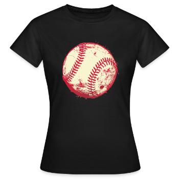 Baseball - Frauen T-Shirt - Schwarz - Vorne - AI Model Female 172 dark (172cm)