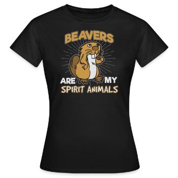Bieber - Frauen T-Shirt - Schwarz - Vorne - AI Model Female 172 dark (172cm)