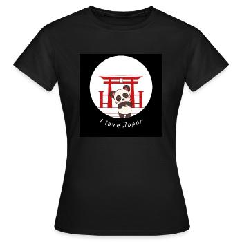 I love Japan - Frauen T-Shirt - Schwarz - Vorne - AI Model Female 172 dark (172cm)