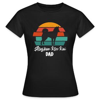 Alaskan Klee Kai - Frauen T-Shirt - Schwarz - Vorne - AI Model Female 172 dark (172cm)