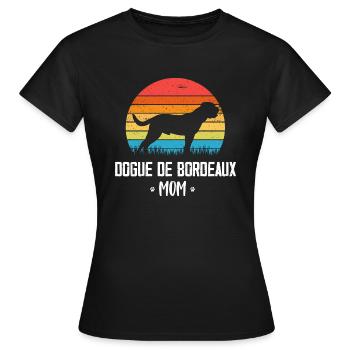 Dogue de Bordeaux - T-shirt Femme - noir - Devant - AI Model Female 172 dark (172cm)