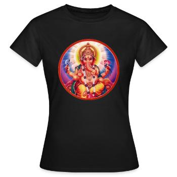 Ganesha - Frauen T-Shirt - Schwarz - Vorne - AI Model Female 172 dark (172cm)