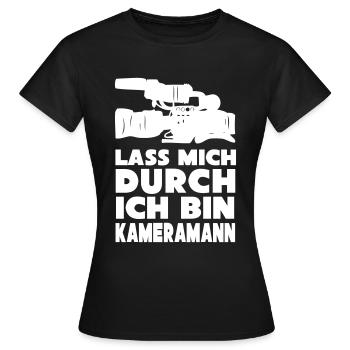 Kameramann - Frauen T-Shirt - Schwarz - Vorne - AI Model Female 172 dark (172cm)